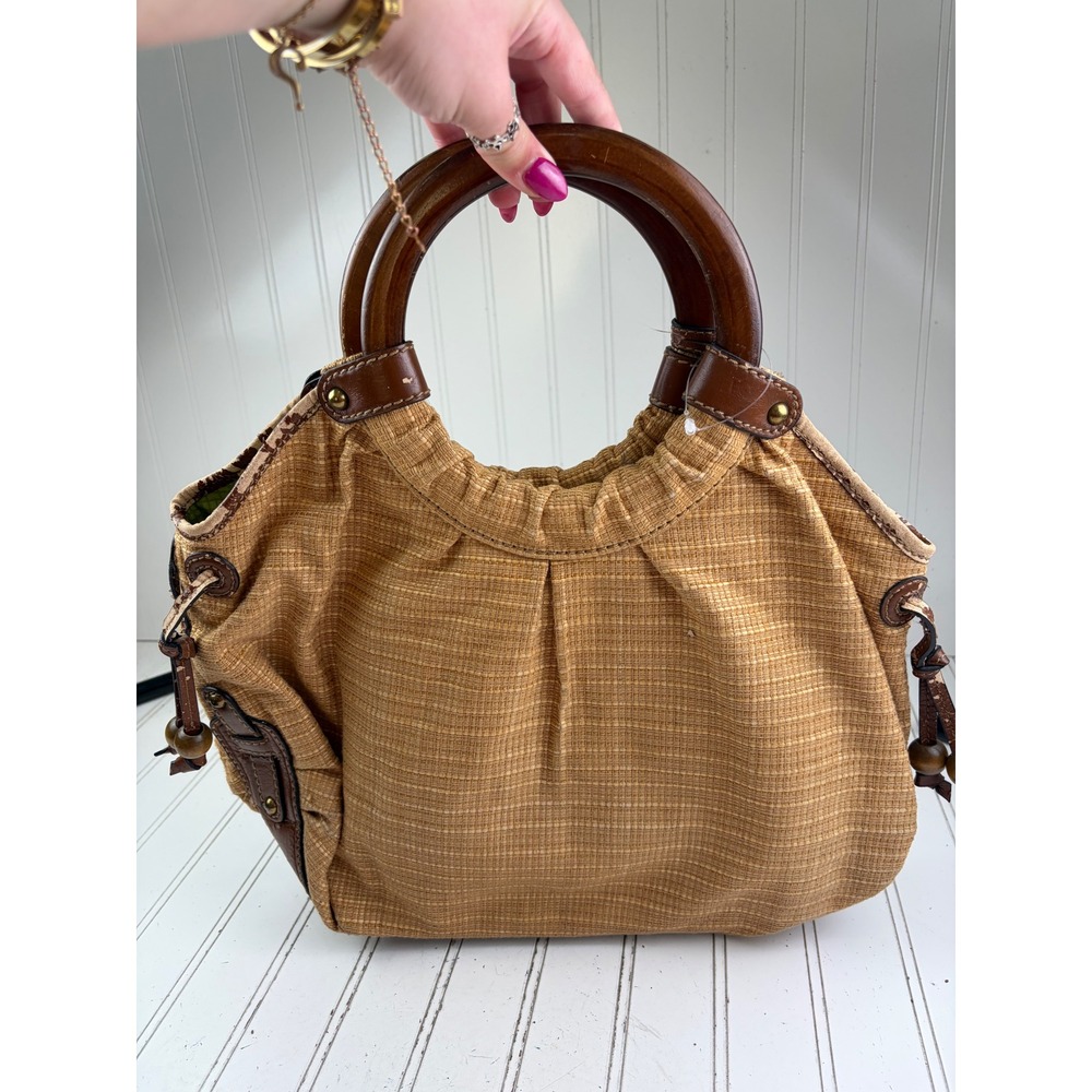 Fossil Vintage Y2K Woven Bohemian Boho Floral Shoulder Crossbody Bag - Picture 11 of 14